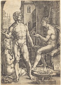 Mucius Scaevola av Heinrich Aldegrever