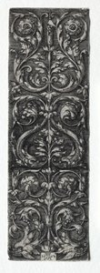 Ornamentdesign med fisker, 1552. av Heinrich Aldegrever
