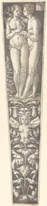 Ornament med nakent par av Heinrich Aldegrever
