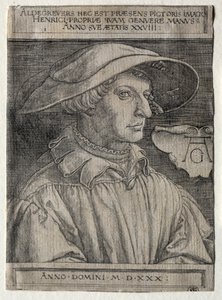 Selvportrett av Heinrich Aldegrever