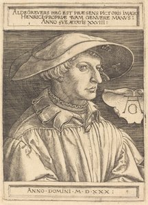 Selvportrett, 1530. av Heinrich Aldegrever