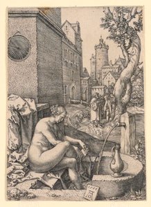 Susanna og de eldste av Heinrich Aldegrever