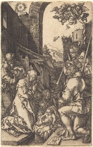 Fødselen, 1553. av Heinrich Aldegrever