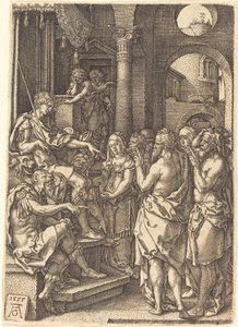 De to eldste foran dommeren, 1555. av Heinrich Aldegrever