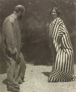 Gustav Klimt og Emilie Flöge, ca. 1909. av Heinrich Böhler