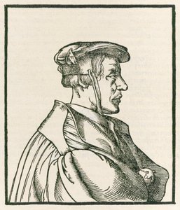 Heinrich Cornelius Agrippa von Nettesheim (1486-1535) tittelsidegravering fra De occulta philosophia libri tres utgitt i 1533. av Heinrich Cornelius Agrippa von Nettesheim