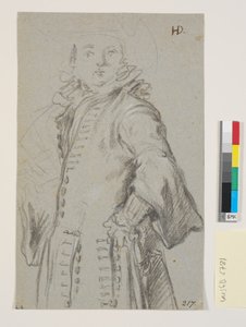 Studie for et mannsportrett, 3/4 figur