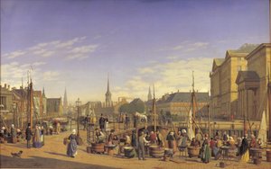 Utsikt fra Gammel Strand mot Christiansborg