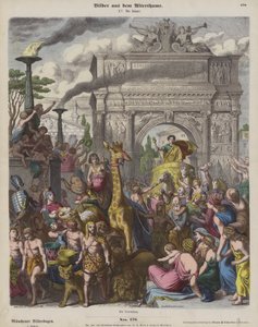 En romersk triumf (farget gravering) av Heinrich Leutemann