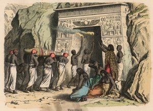 Det gamle Egypt: Det gamle Egypt: rituell begravelsesseremoni av Heinrich Leutemann