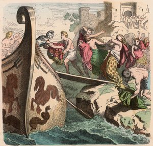 Antikkens Hellas: Sjøreiser, pirater av Heinrich Leutemann