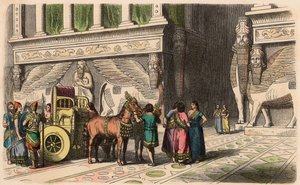 Assyrisk: Palace-Portal av Heinrich Leutemann