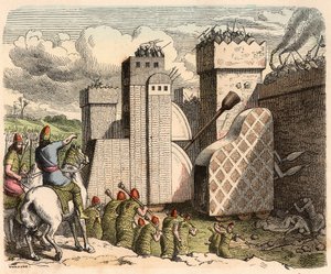 Mesopotamia, Assyria: stormer en festning av Heinrich Leutemann