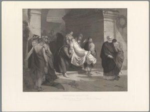 Kristne martyrer blir båret bort Christliche Maertyrer av Heinrich Nuesser