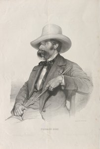 Portrett av komponisten Federico Ricci 1809-1877, 1853. av Heinrich Stohl