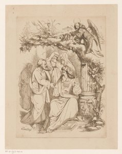 Judas Iskariot med yppersteprestene Grådighet (Avaritia) Deadly Sins and the Fall (serietittel) av Heinrich Vianden