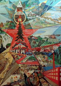 Karelia og Murmansk agitasjonspanel, 1926.