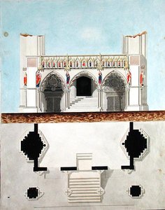 Korskjerm for katedralen i Hamburg, 1805 av Heinrich Wilhelm Julius Koch