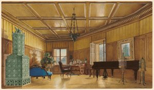 Musikkrommet til erkehertuginne Margarete, prinsesse av Sachsen, i Schloss Ambras av Heinrich von Förster