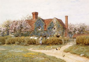 Et Buckinghamshire-hus ved Penstreet av Helen Allingham