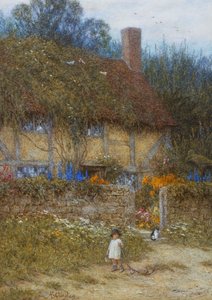 En hytte nær Godalming, Surrey av Helen Allingham