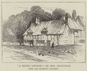 En rustikk hytte av Helen Allingham