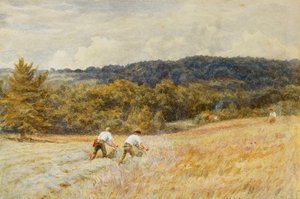 The Reapers (akvarell på papir) av Helen Allingham