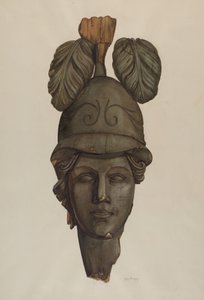 Hode fra en statue: Minerva av Helen Bronson