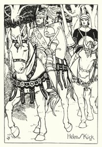 The Knight Magnificent (gravering) av Helen S. Kuck