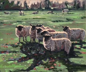 Nysgjerrig flokk I, 2009, av Helen White