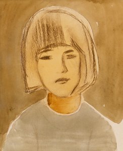 Portrett av en jente av Helene Schjerfbeck