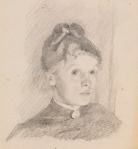 Selvportrett, 1880-1884. av Helene Schjerfbeck
