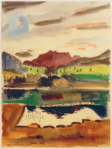 Landskap, 1926 av Helmuth Macke