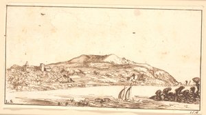 Bredden av elven Garonne, nær Bordeaux