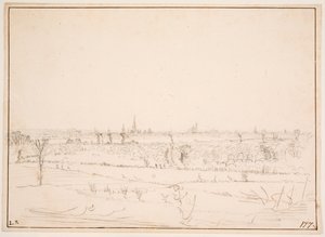 Landskap med utsikt over Bordeaux