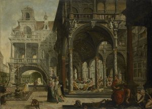 Imaginært renessansepalass av Hendrick Aerts