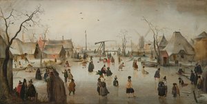Skøyter i en landsby
