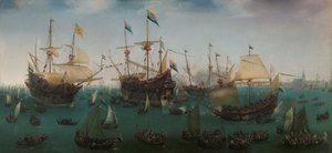 Returen til Amsterdam av den andre ekspedisjonen til Øst-India av Hendrick Cornelisz Vroom