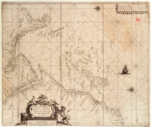 Kart over Afrika, India og Sri Lanka fra ca. 1680 (trykk) av Hendrick Doncker