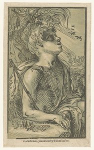 Døperen Johannes i villmarken av Hendrick Goltzius (attributed to)