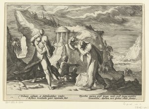 Deucalion og Pyrrha skaper en ny menneskerase Ovids metamorfoser (serietittel)