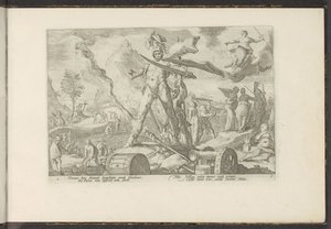 Jernalder Ovids metamorfoser (serietittel) Gjenskapninger av P. Ovidius Naso (serietittel) av Hendrick Goltzius (workshop of)
