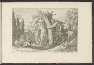 Brød og Syrinx Ovids metamorfoser (serietittel) The Herescheppingen van P. Ovidius Naso (serietittel) av Hendrick Goltzius (workshop of)