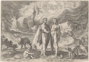 Prometheus skaper det første mennesket Metamorphoses of Ovid (serietittel)