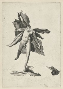 Pyramus og Thisbe av Hendrick Goltzius (workshop of)