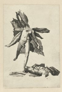 Pyramus og Thisbe av Hendrick Goltzius (workshop of)