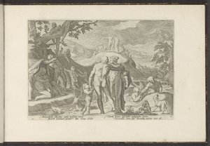 Flom av Deucalion Ovids metamorfoser (serietittel) Gjenskapninger av P. Ovidius Naso (serietittel) av Hendrick Goltzius (workshop of)
