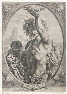 Bacchus av Hendrick Goltzius