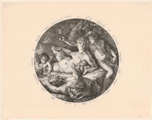 Bacchus, Ceres og Venus av Hendrick Goltzius