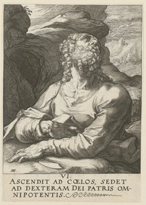 Bartholomäus, blad 6 i serien «Kristus, de tolv apostlene og Paulus» av Hendrick Goltzius
